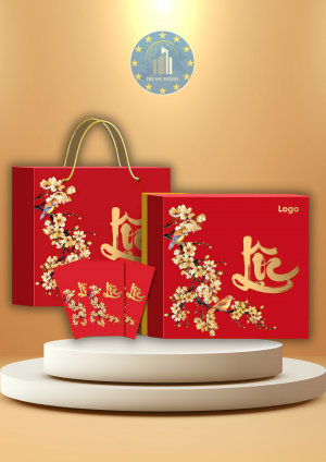 HỘP LỘC XUÂN VÀNG