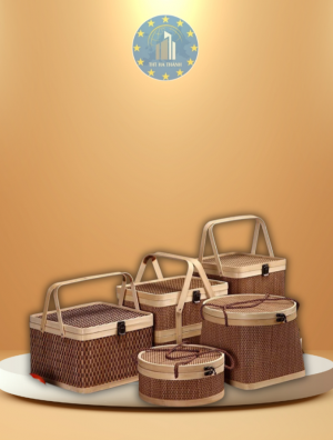 GIỎ MÂY TRE ĐAN NHƯ Ý